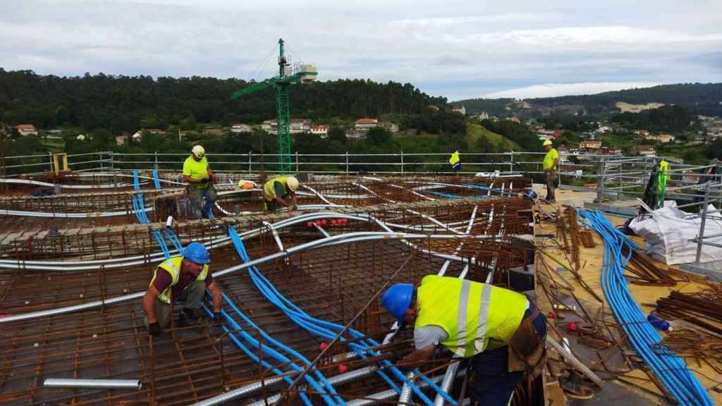 Obras del Hospital Público Gran Montecelo de Pontevedra.