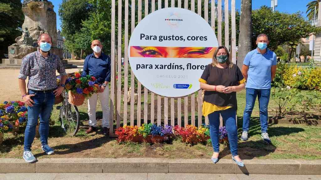 Una imagen de los concejales socialistas durante el Orgullo 2021.