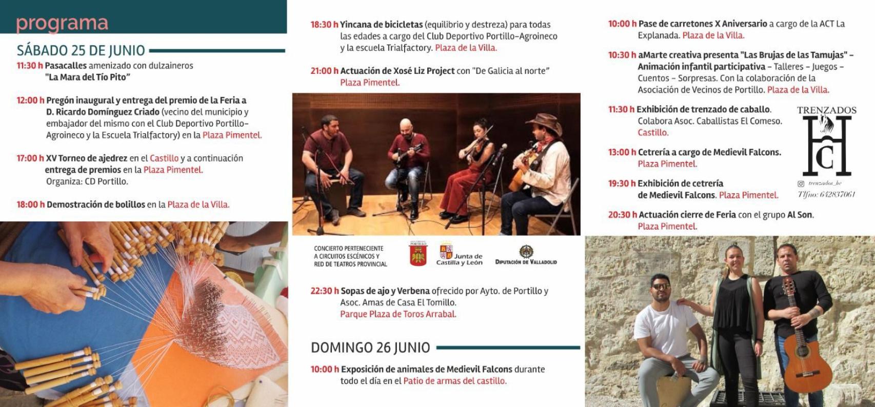 Programa completo de la Feria de la Artesanía y el Ajo en Portillo