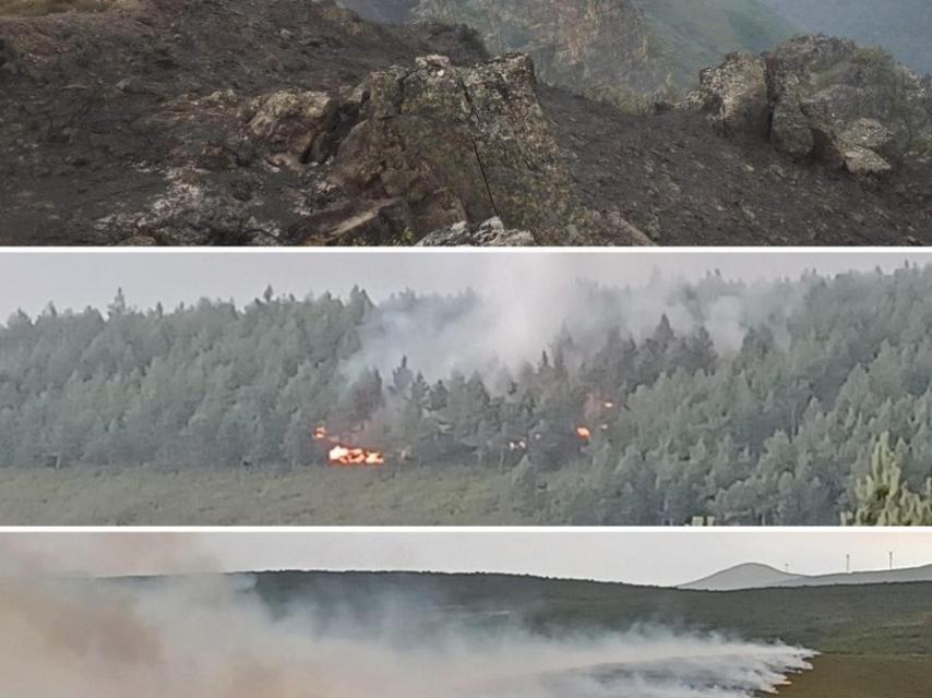 Los Bomberos luchan contra varios fuegos en Castilla y León