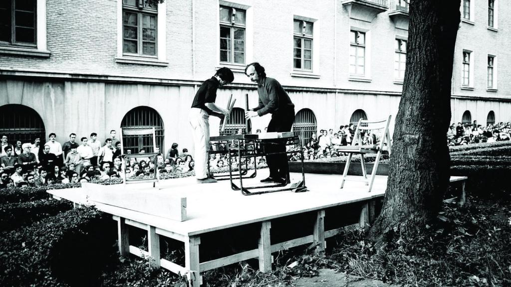 Concierto de txalaparta de los Hermanos Artze. Foto: José Luis Alexanco