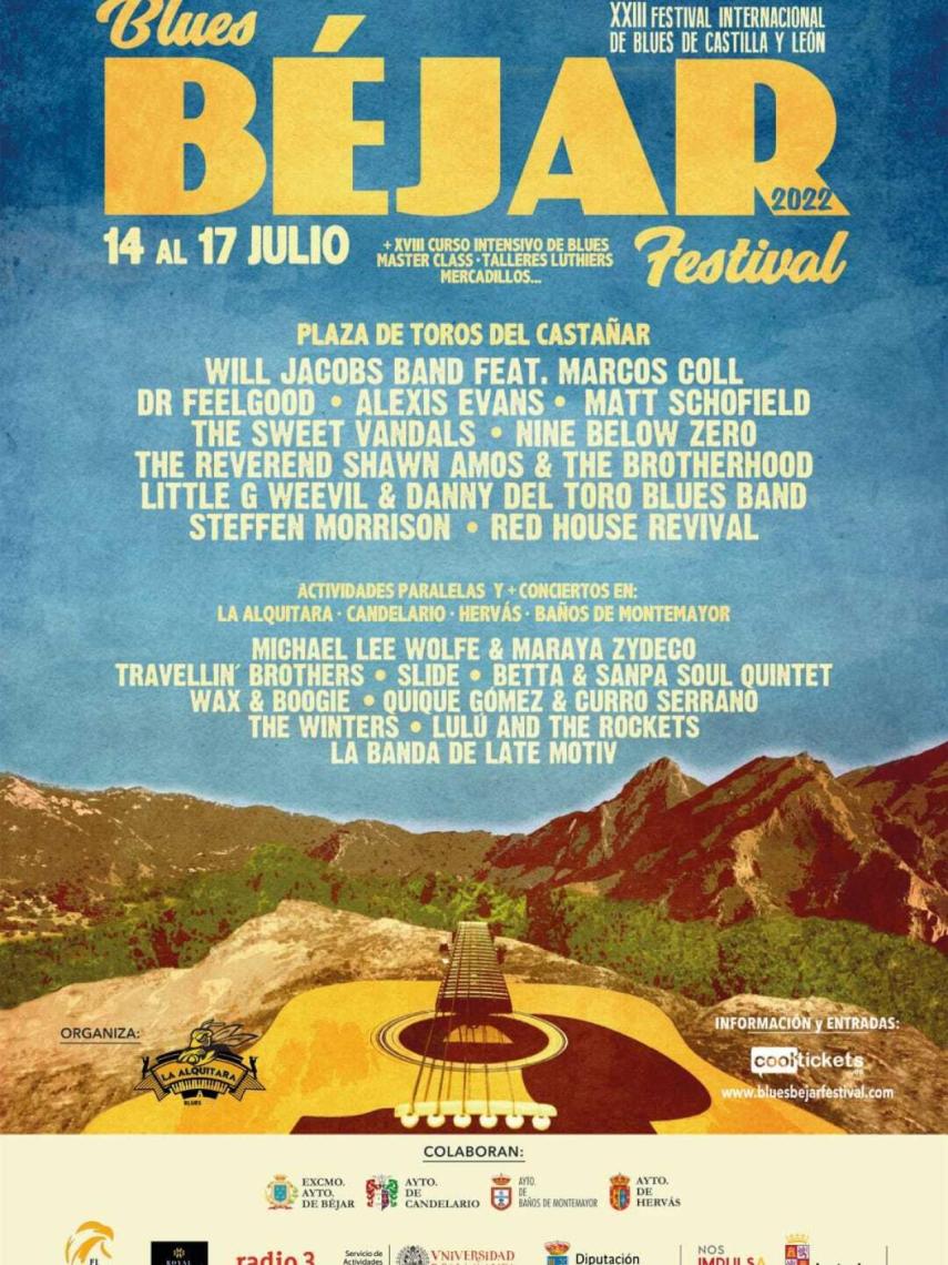 Cartel del Festival de Blues de Béjar