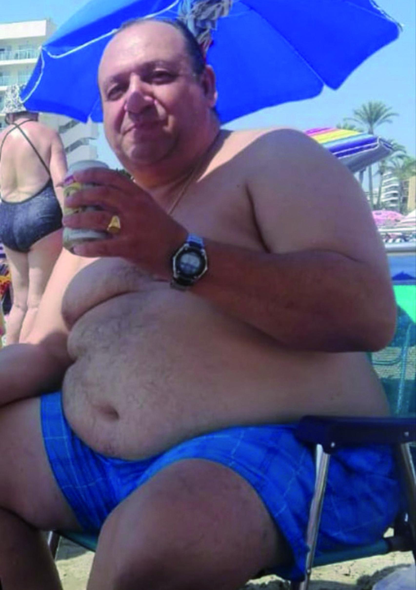 Juan Carlos, antes de su pérdida de peso.