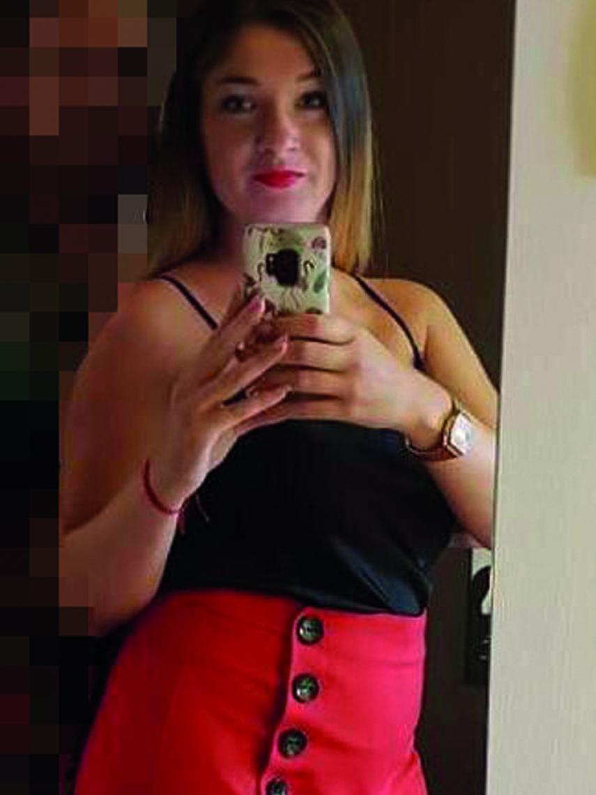 María, antes de su pérdida de peso.