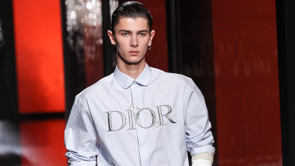 El príncipe Nicolás de Dinamarca en enero de 2020 en el desfile de Dior Homme en París.