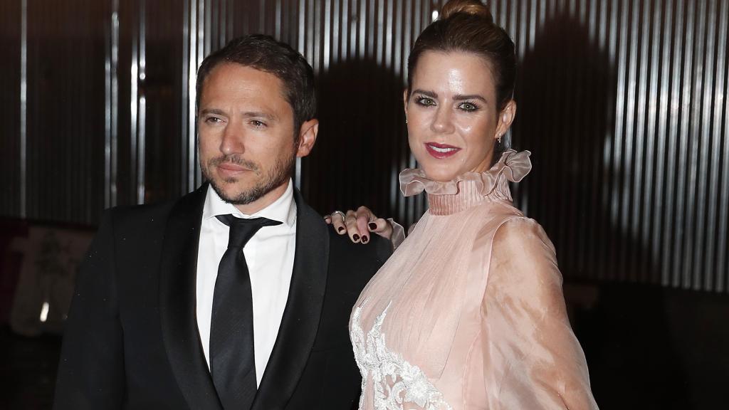 Manuel Martos y su exmujer, Amelia Bono, en un evento público organizado por Telva, en octubre de 2018 en Madrid.