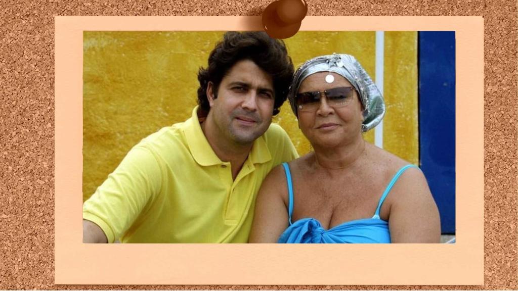 La artista Sara Montiel junto a su exmarido, Toni Hernández, en un montaje de EL ESPAÑOL.