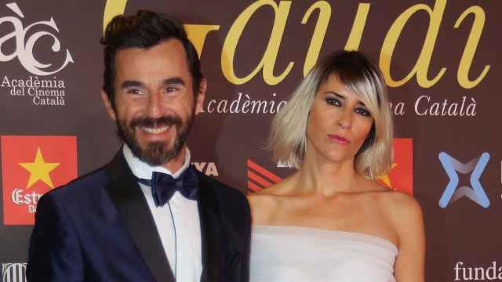 Santi Millán y Rosa Olucha durante los premios Gaudí, en enero de 2016, en Barcelona.
