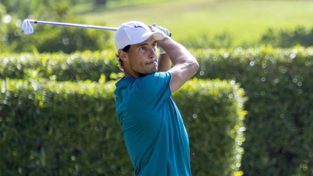 Rafa Nadal, durante el Campeonato de golf de Baleares de 2022.