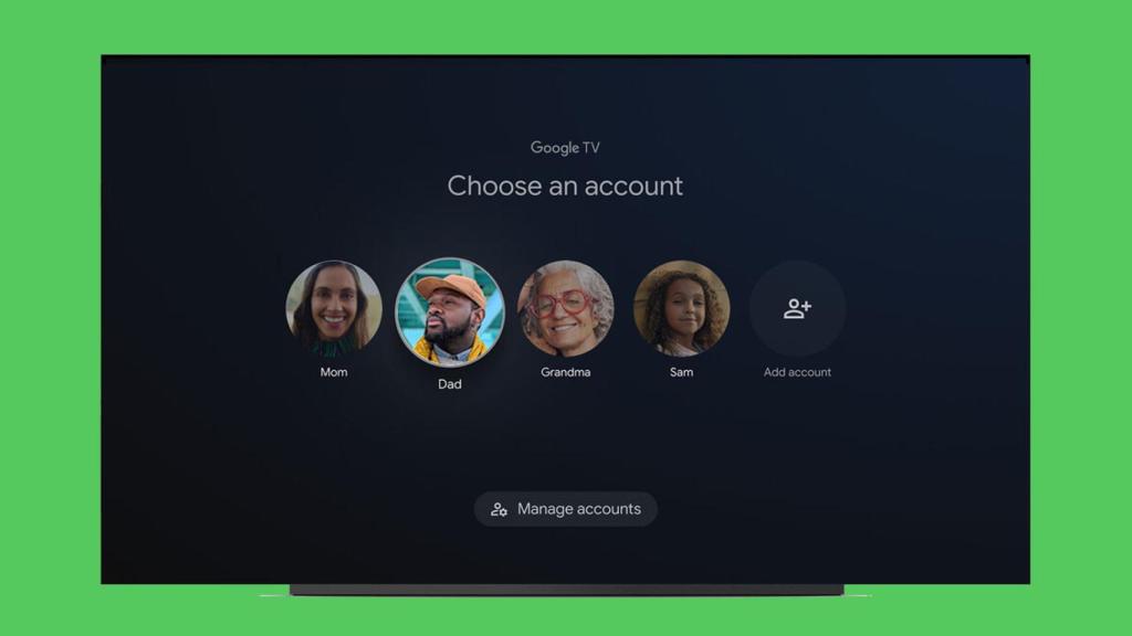 Crea nuevos usuarios en Google TV