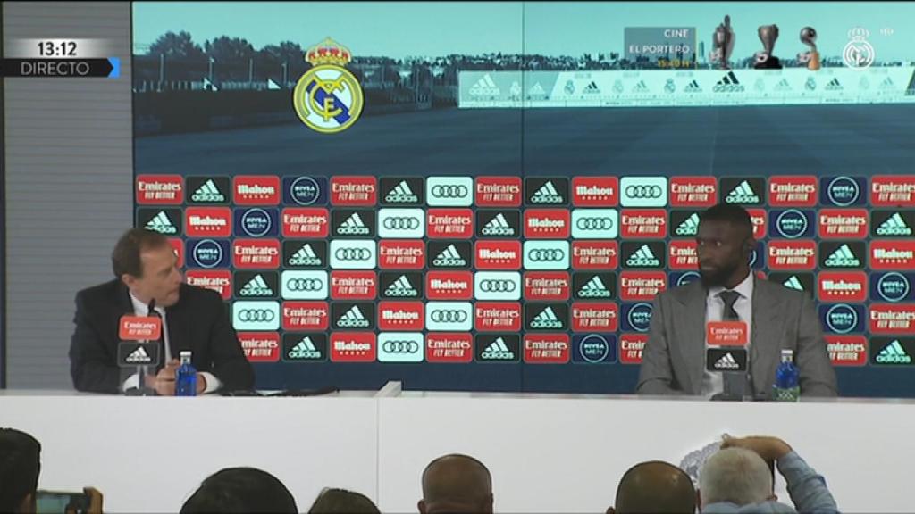 Emilio Butragueño y Antonio Rüdiger