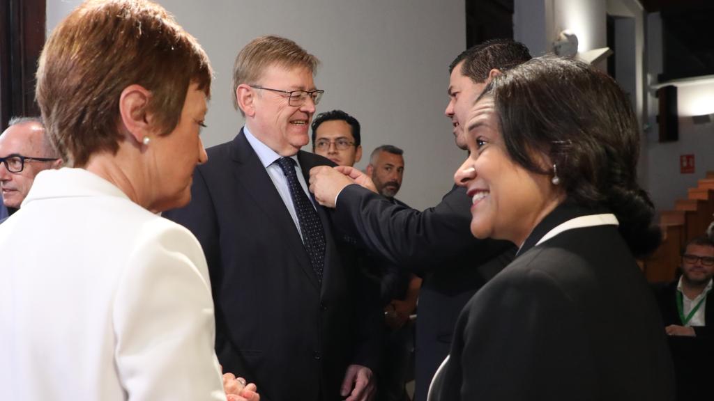 El presidente Ximo Puig en el acto organizado por la Asociación de Televisiones Educativas Iberoamericanas.