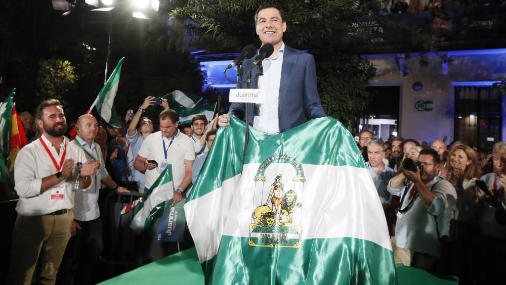 Juanma Moreno, ganador de las elecciones en Andalucía.