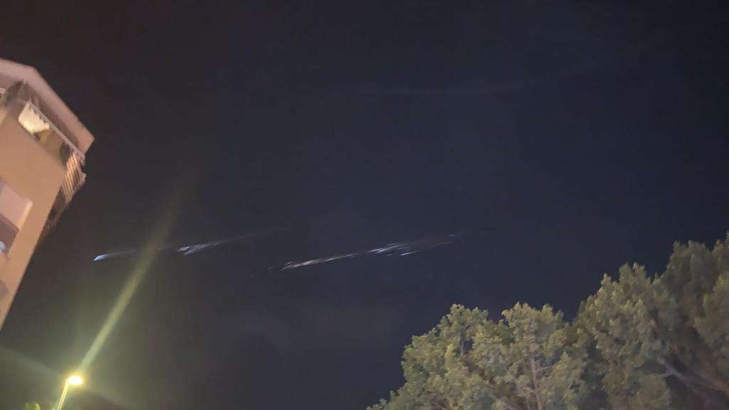 Luces en el cielo de Málaga.