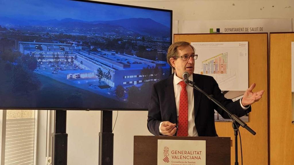 El conseller, en la presentación, este martes.