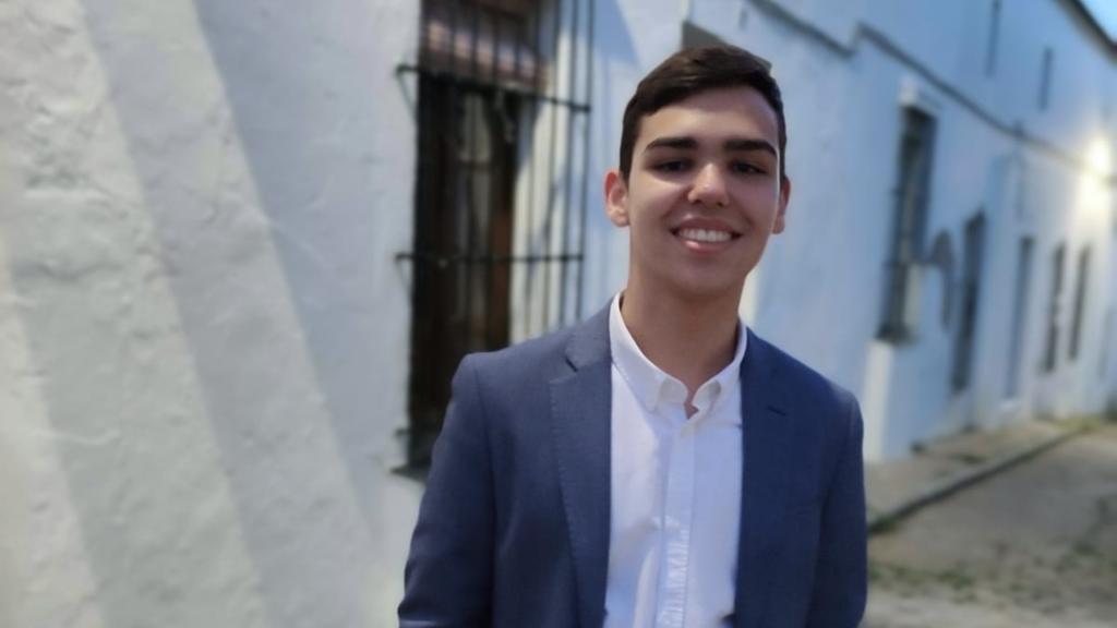 Raúl Tejada, alumno del IES Eugenio Hermoso de Fregenal de la Sierra (Badajoz).