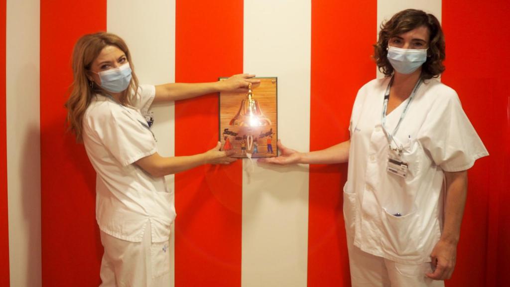 La campana de los sueños en el Hospital Clínico de Valladolid