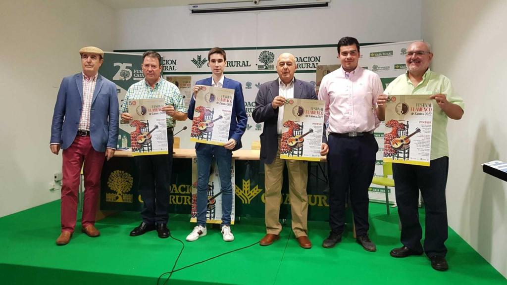 Presentación del Festival de Flamenco en la sede de la obra social de Caja Rural de Zamora
