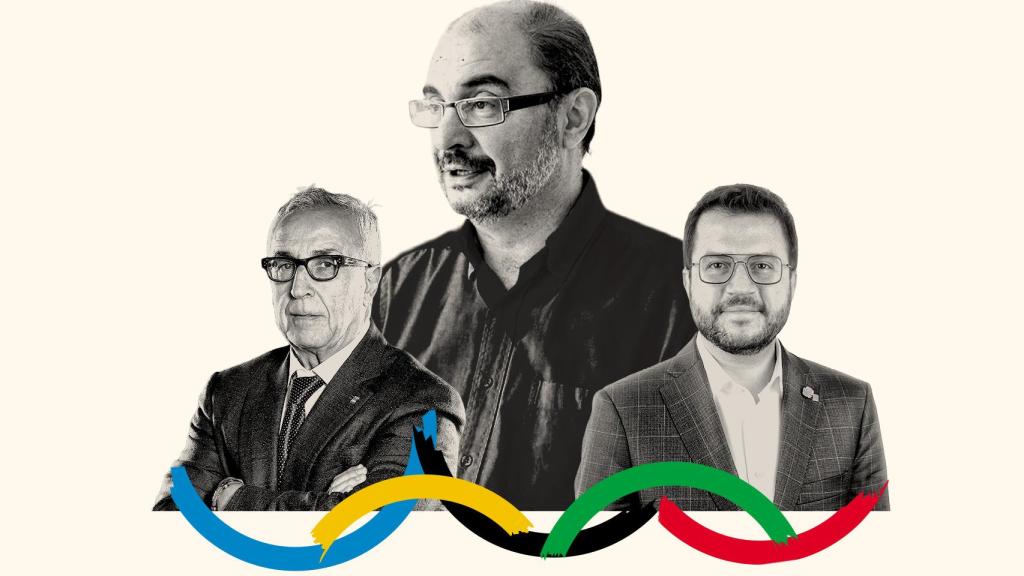 Alejandro Blanco, Javier Lambán y Pere Aragonès