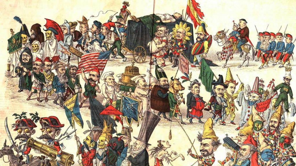 Caricatura de la España liberal.