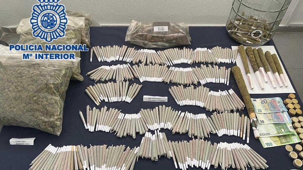 Imagen de lo incautado en la operación Trompeta.