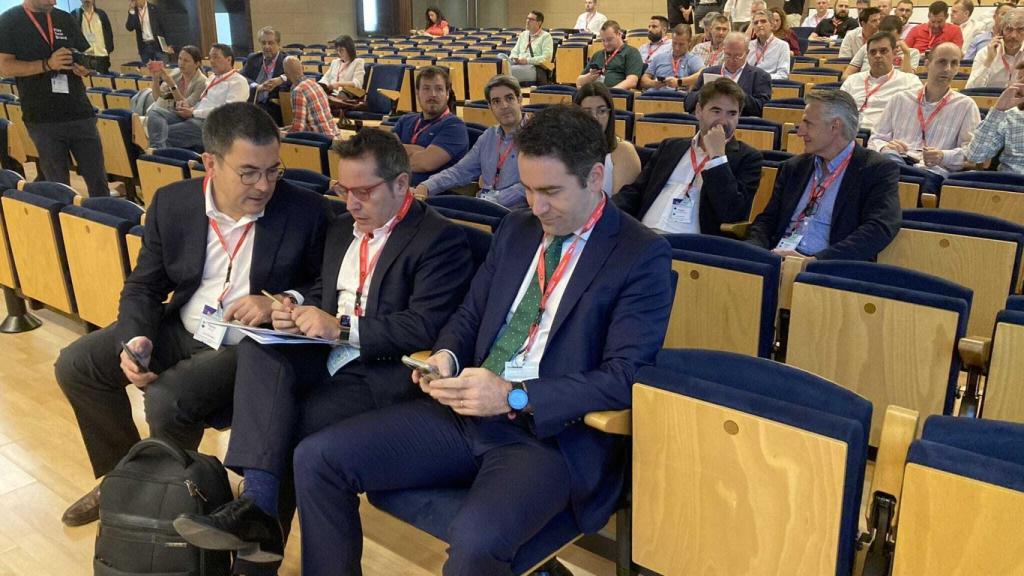 Egea antes de arrancar la conferencia