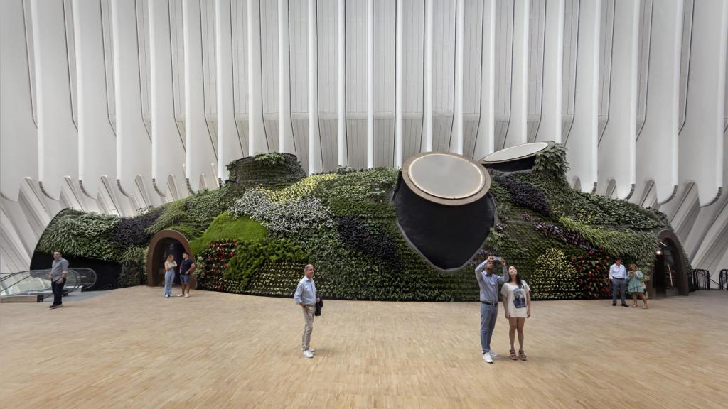 El restaurante de CaixaForum València cuenta con una cubierta ajardinada. © Miguel Lorenzo. Fundación ”la Caixa”.