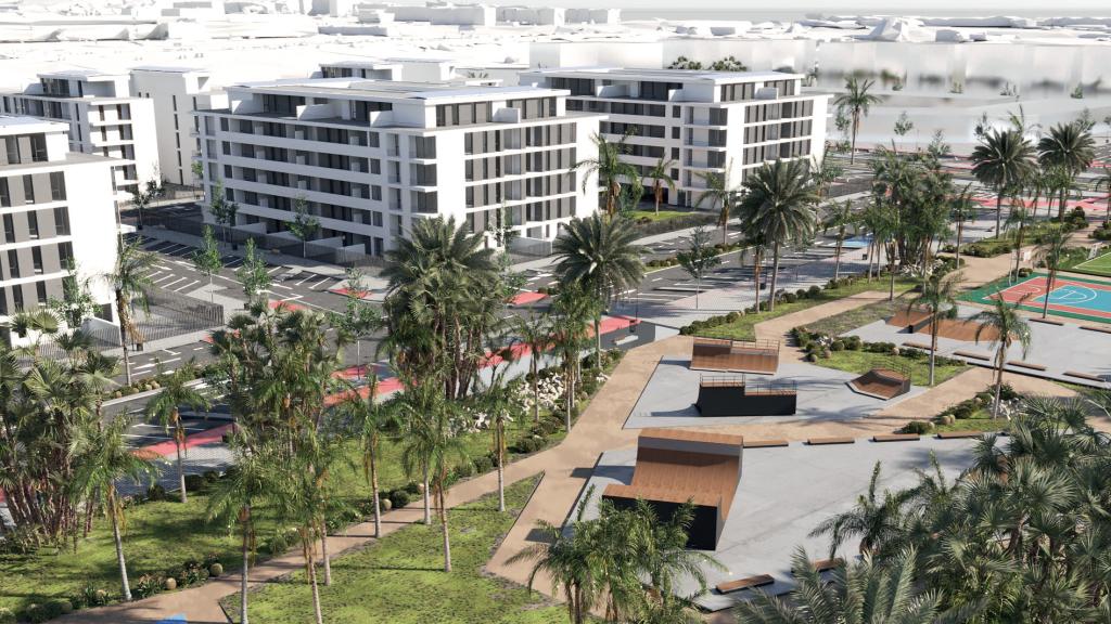 Diseño de la promoción de Lagoom Living en Distrito Zeta, en Málaga.