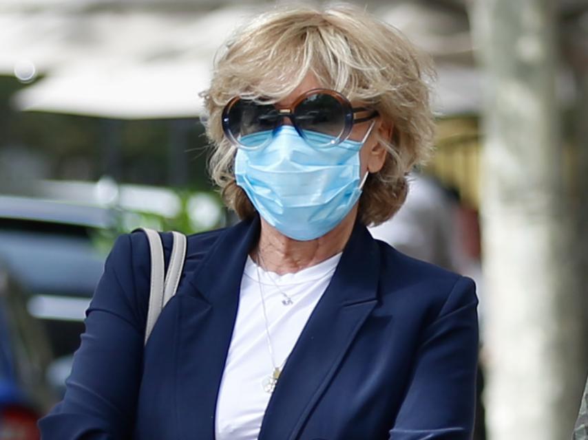 La periodista y colaboradora de televisión paseando por las calles de Madrid, en agosto de 2020.