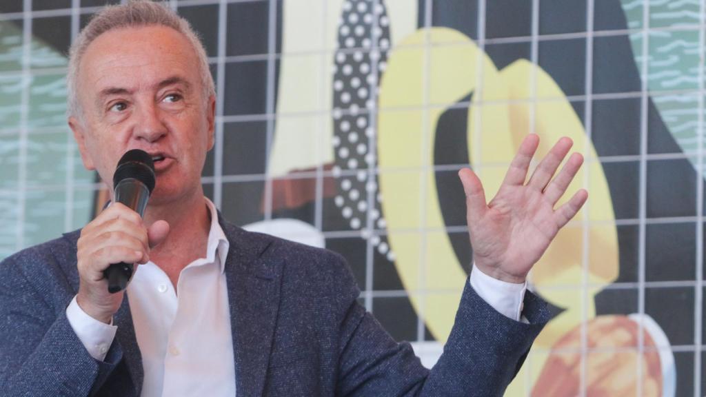 Carlos Hipólito durante el encuentro mantenido en Málaga.