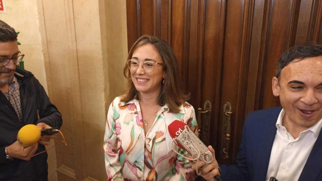 González Corral atiende a los medios de comunicación en Salamanca