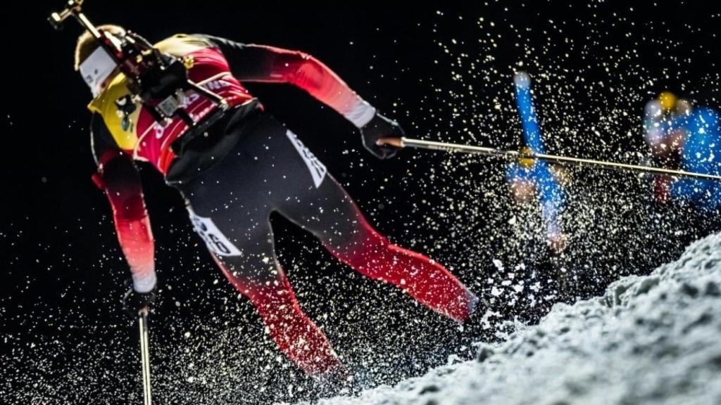 Una prueba mundial de biatlón