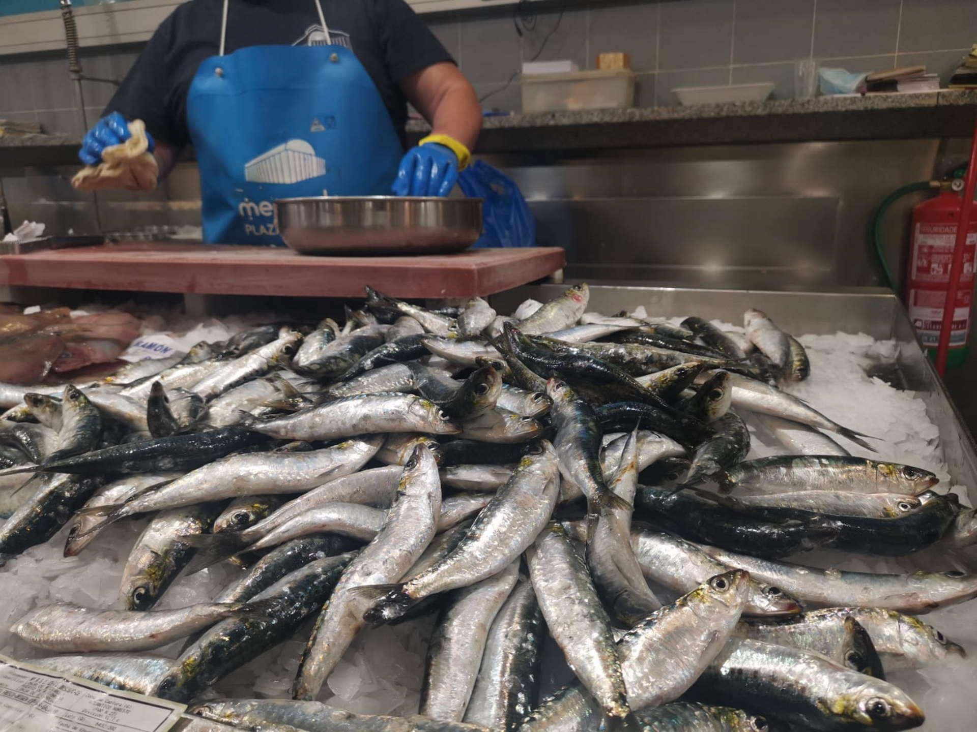 Sardinas en la Plaza de Lugo de A Coruña