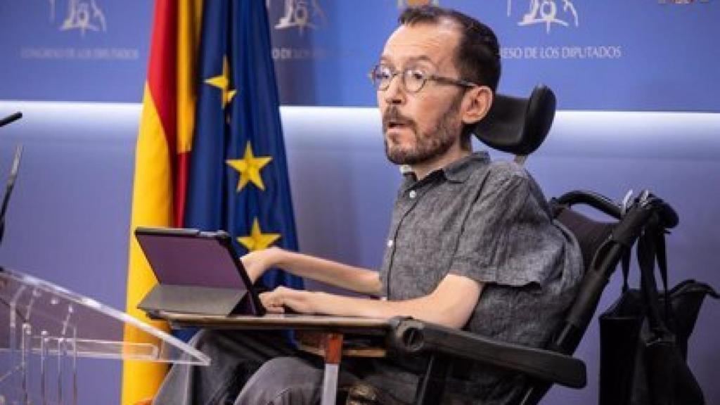 El portavoz de Podemos en el Congreso, Pablo Echenique, en una imagen de archivo.