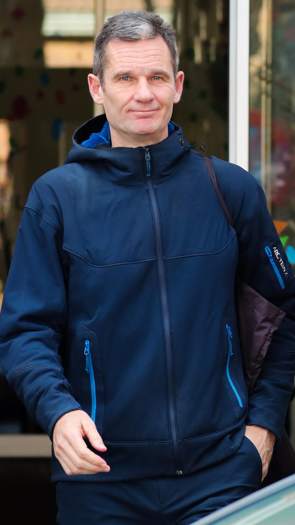 El exduque de Palma, Iñaki Urdangarin, saliendo del centro Don Orione en diciembre de 2019.