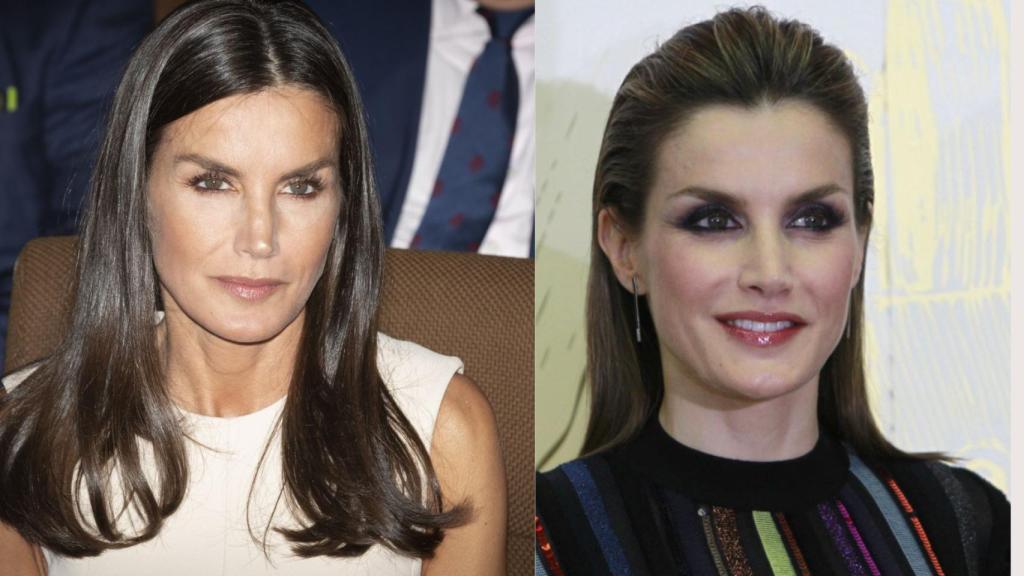 El pelo extrabrillante y el efecto mojado le favorecen.