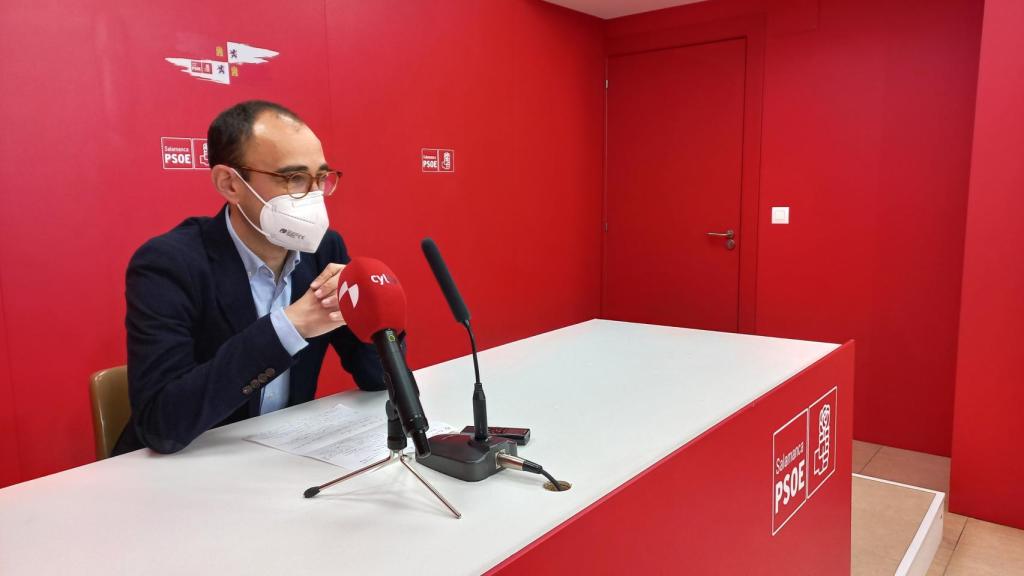 El secretario general del PSOE de Salamanca y diputado, David Serrada