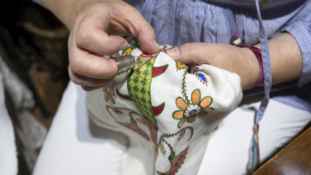 Bordado serrano en Salamanca
