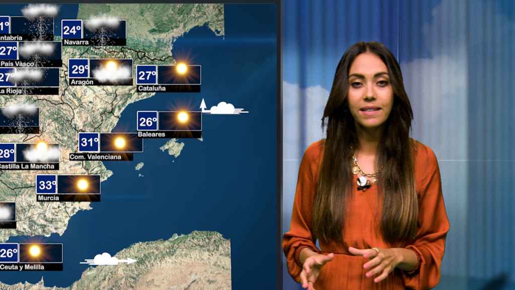 El tiempo para el viernes 24 de junio.