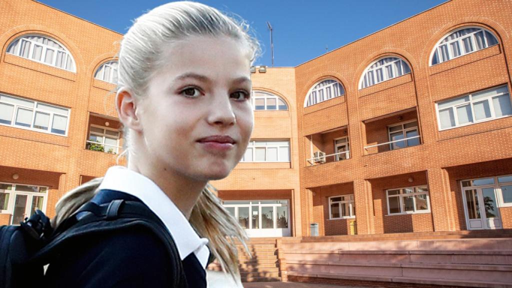 La infanta Sofía junto al Santa María de los Rosales en un montaje de JALEOS.