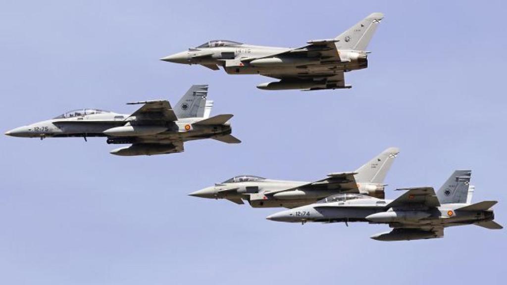 Flota de Eurofighter del Ejército del Aire.