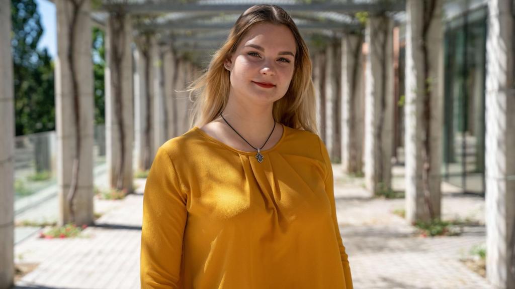 Anastasiia Hrynzovska, refugiada ucraniana