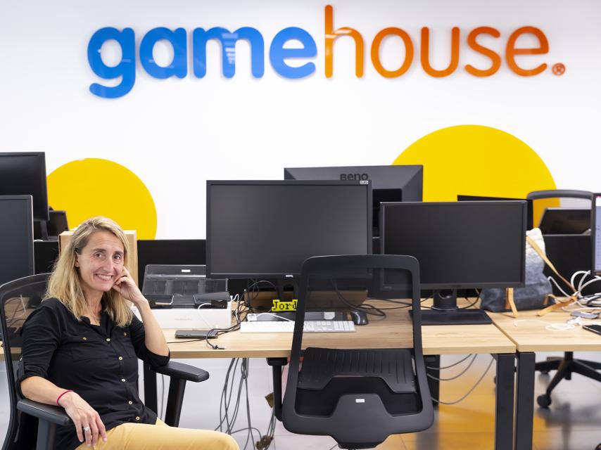 Simonetta Lulli en las oficinas de GameHouse.