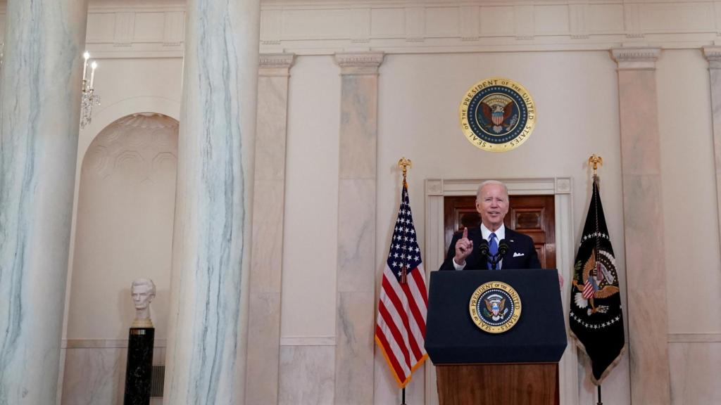 El presidente de los Estados Unidos, Joe Biden, este viernes.