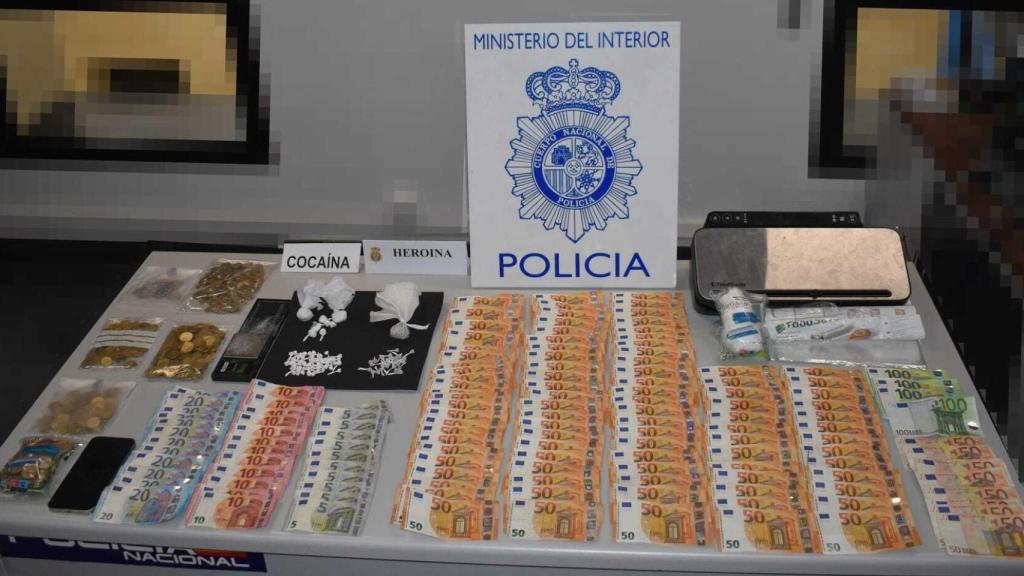 Material incautado por la Policía Nacional