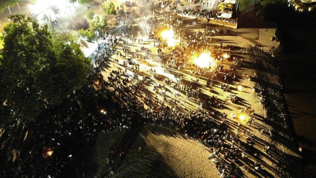 Imagen aérea de la playa de Moreras en Valladolid