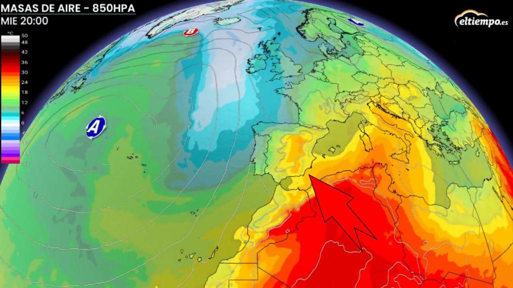 Las masas de aire cálido procedentes del sur vuelven a la Península.