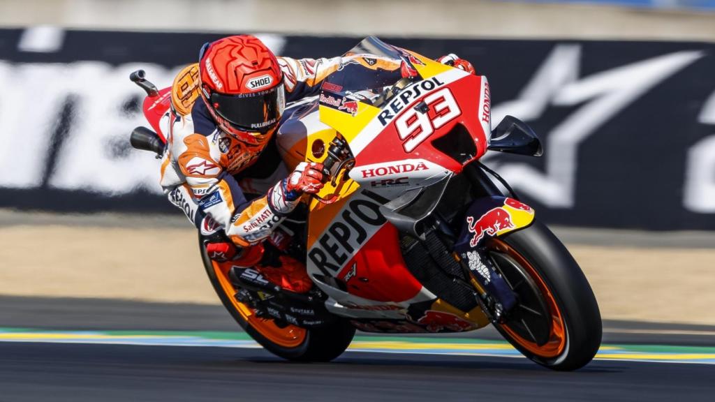 Marc Márquez durante el campeonato de MotoGP