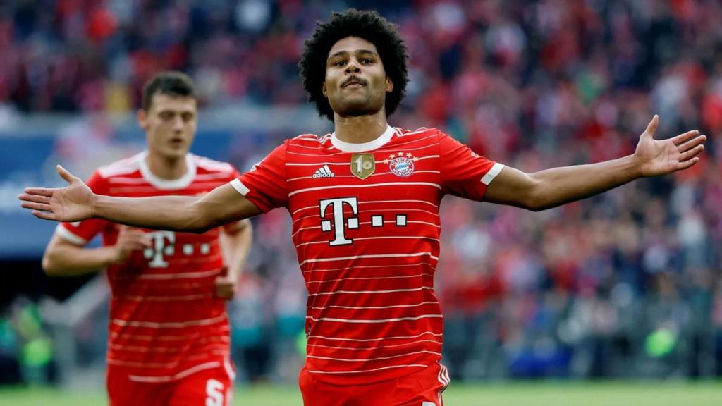 Serge Gnabry, con el Bayern Múnich