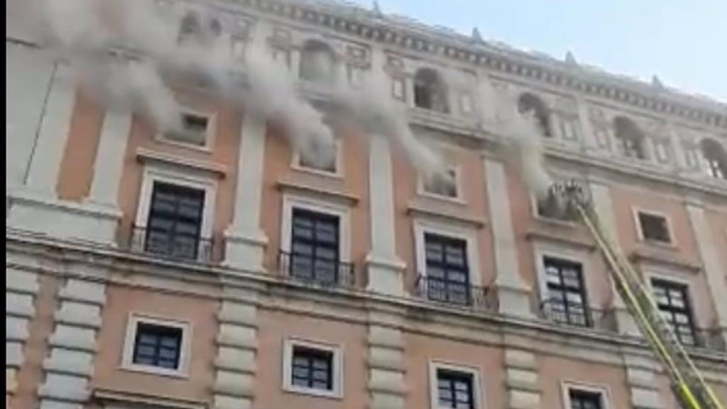 Incendio en el Alcázar. Foto: 112.